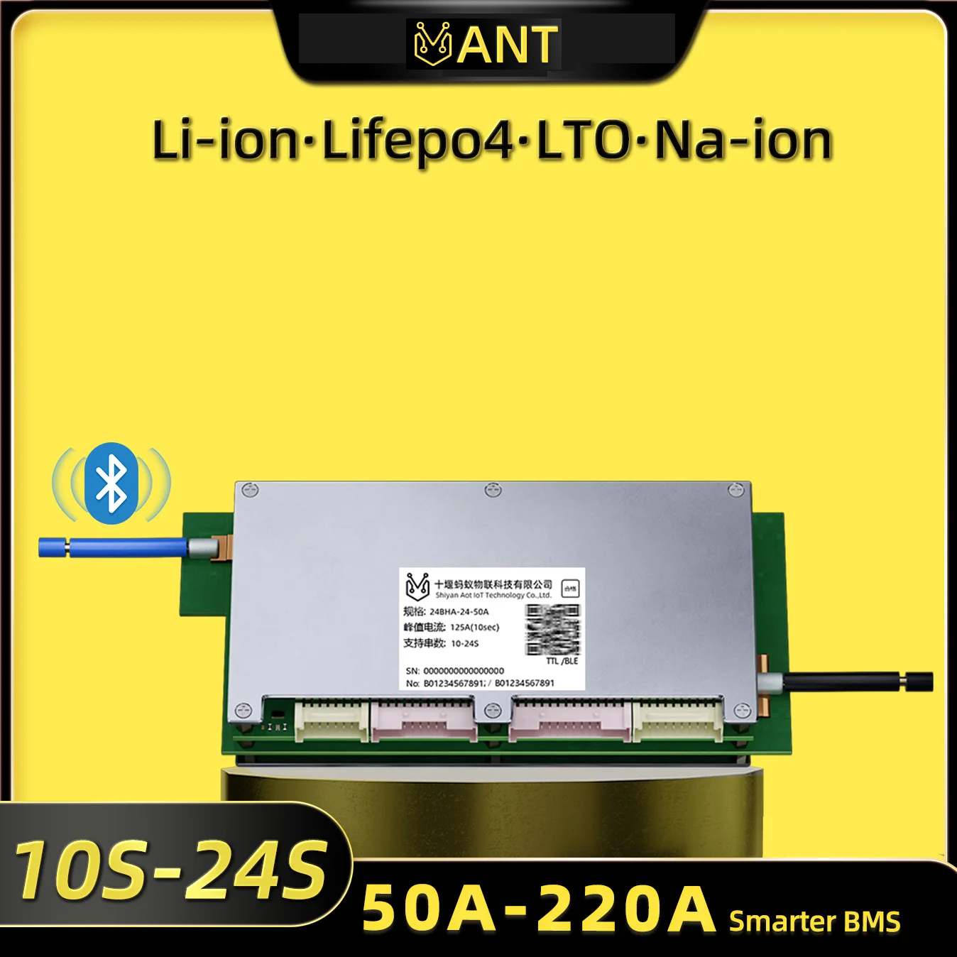 Smart Bms 24S 200A Bluetooth Lifepo4 - Ant BMS Smart 10S Hingga 24S