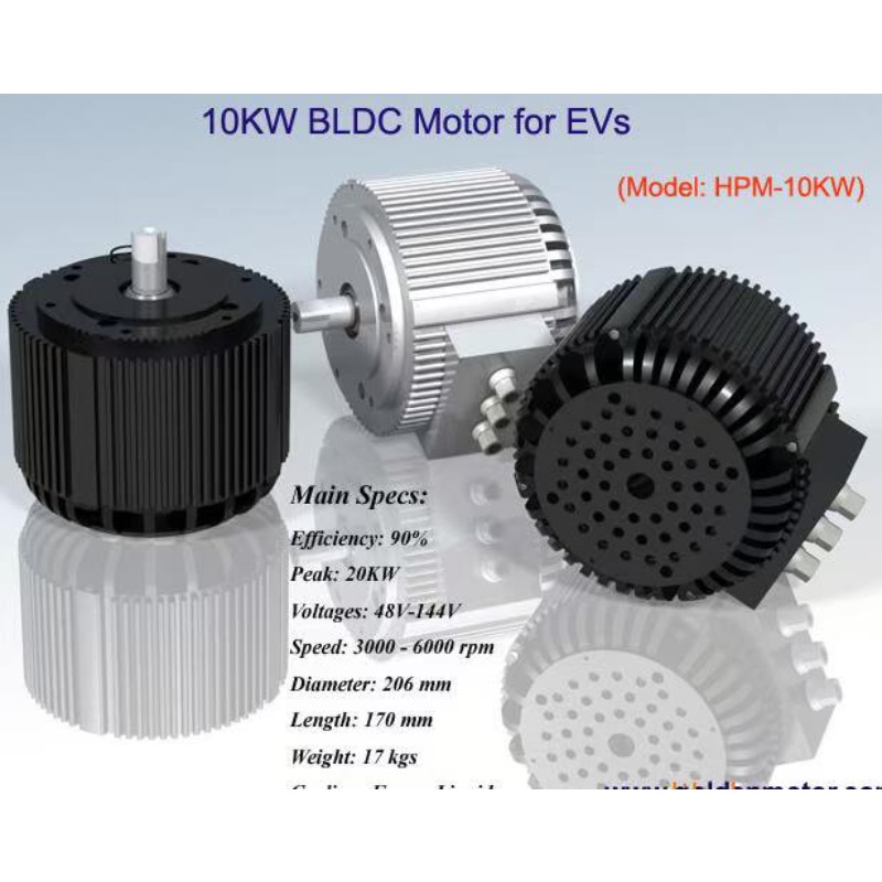 Water Cooled Bldc Motor 10Kw - Motor DC Tanpa Sikat Berpendingin Air