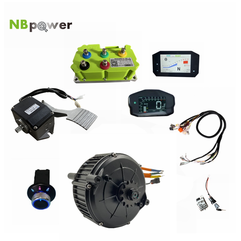 Mid Drive Motor Kit 72V 5000W - QSMOTOR 165 35H 5000W Kit Motor