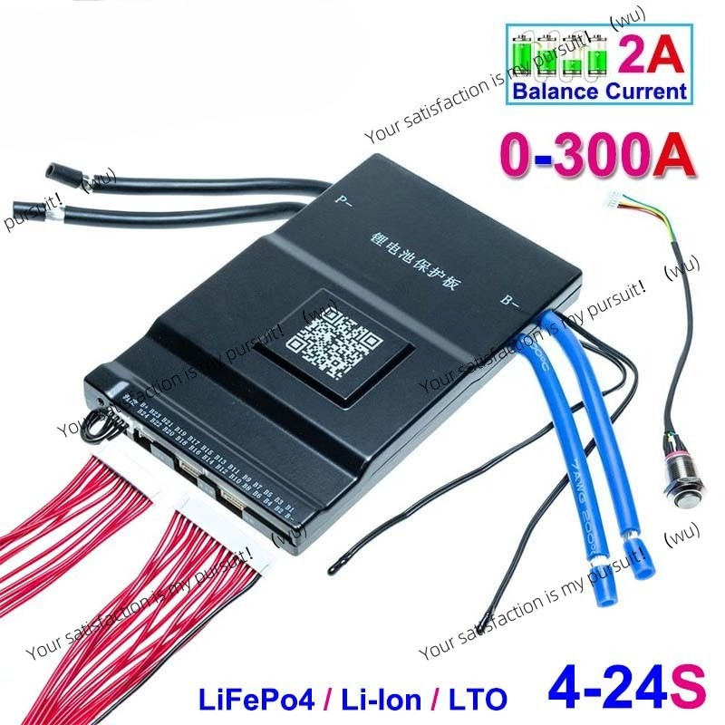 Smart Bms 24S 200A Bluetooth Lifepo4 - Baterai Li-Ion LiFePo4 LTO Aktif dengan