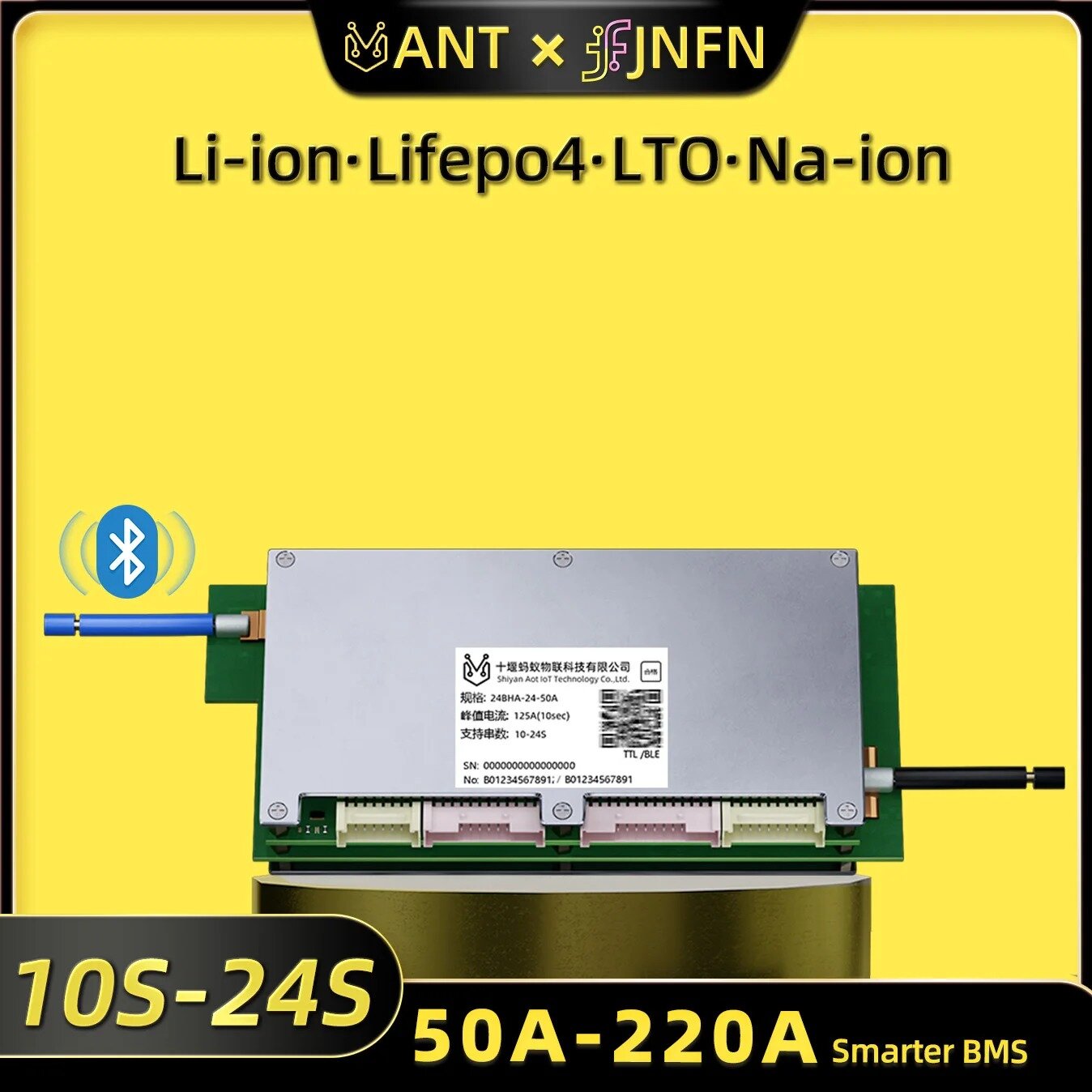 Smart Bms 24S 200A Bluetooth Lifepo4 - Papan Proteksi Baterai Ant Bluetooth BMS