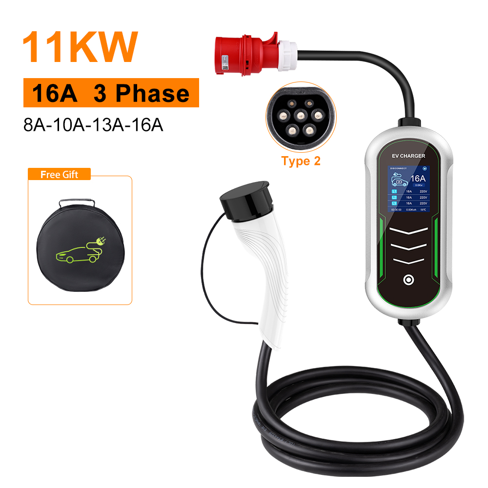 Pengisi Daya Portabel IPENGEN  - Type 2 Portable Ev Charger 11Kw Cee ulasan dan harga