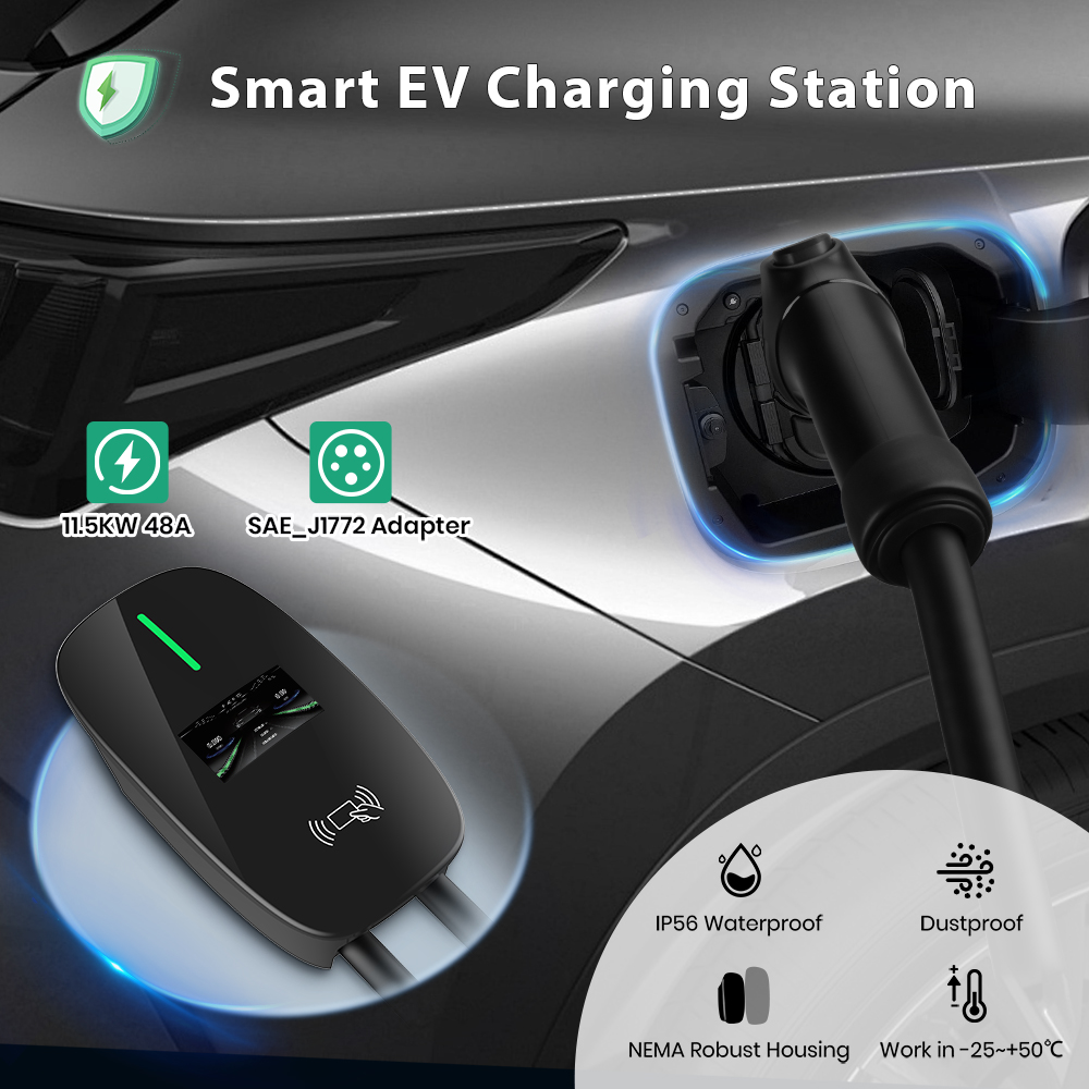 Pengisi Daya EV Junsun Level 2 - J1772 Evse 32A Level 2 Charger ulasan dan harga
