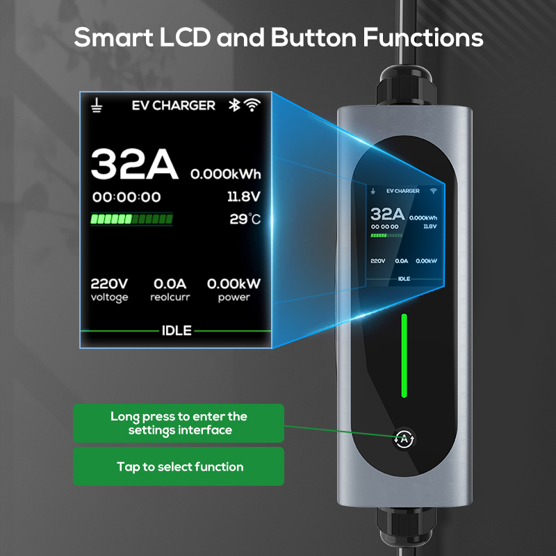 Pengisi Daya Mobil Listrik Ovr - Type 2 Portable Ev Charger 11Kw Cee ulasan dan harga