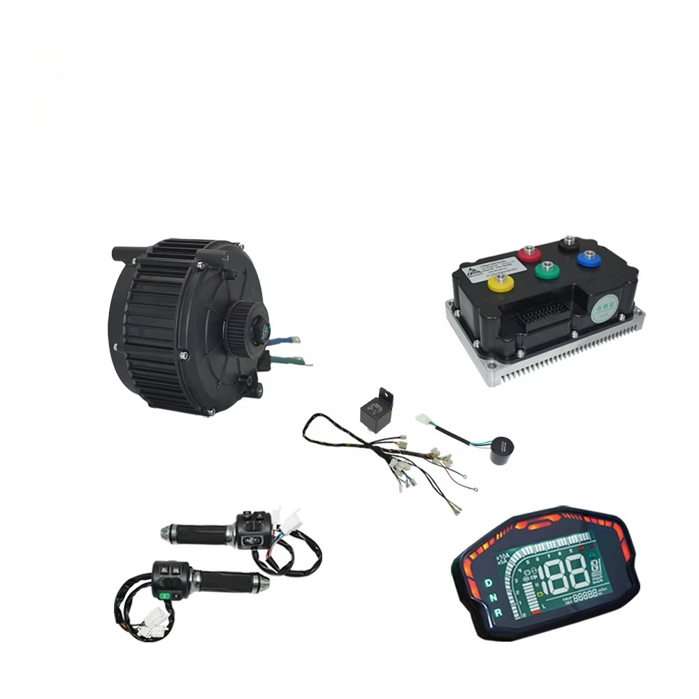 Penjualan Laris: QS165 V2 35H  - Mid Drive Motor Kit 72V 5000W ulasan dan harga