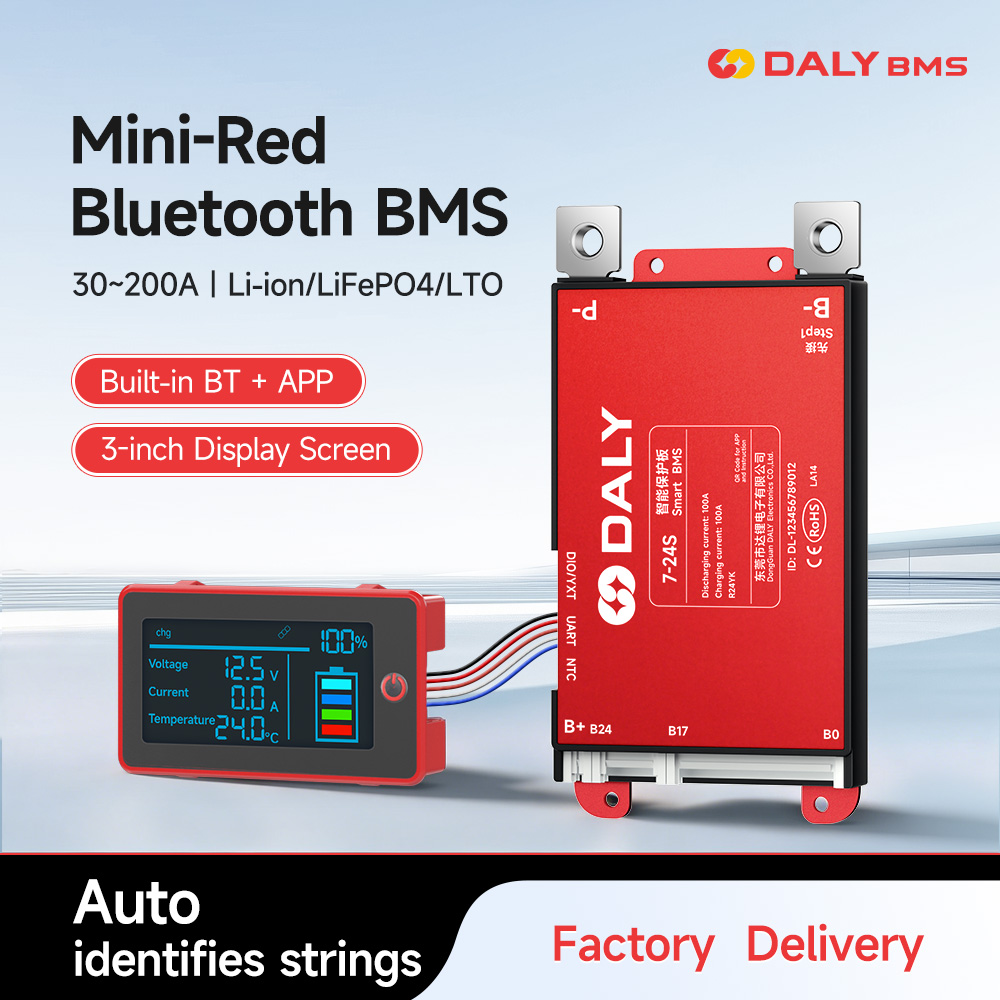 Daly Smart BMS LCD 3 inci 30A  - Smart Bms 24S 200A Bluetooth Lifepo4 ulasan dan harga
